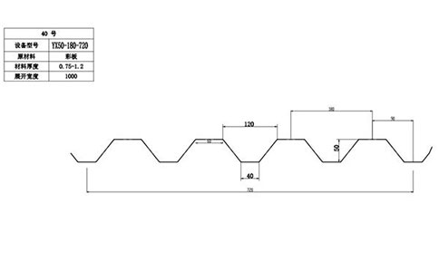 YX50-180-720開(kāi)口樓承板
